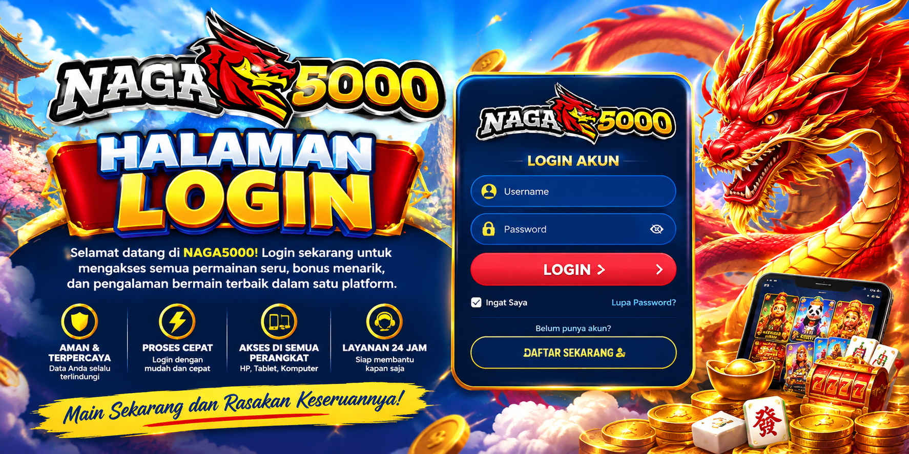NAGA5000 Halaman Login